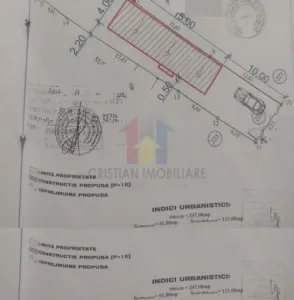 zona bd.Independentei-Bella Italia Teren 247 mp+Proiect Casa+Autorizatie deschidere 6,17 m, - Braila