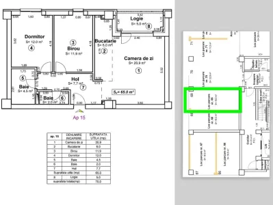 Apartament de lux cu 3 camere de închiriat - foto 2