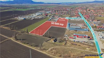 Lot intravilan industrial, deschidere extindere, Central, Halchiu, Brasov - Halchiu