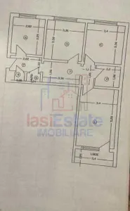 Apartament 3 camere Alexandru cel Bun - Iasi