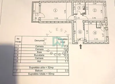 Apartament 2 camere, 52 mp, Astra, Brasov - foto 9