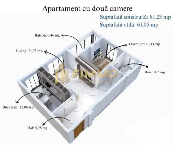 Apartament 2 Camere | 81.23 mpt | Avans 20% | Suceava | ID:1641 - Suceava