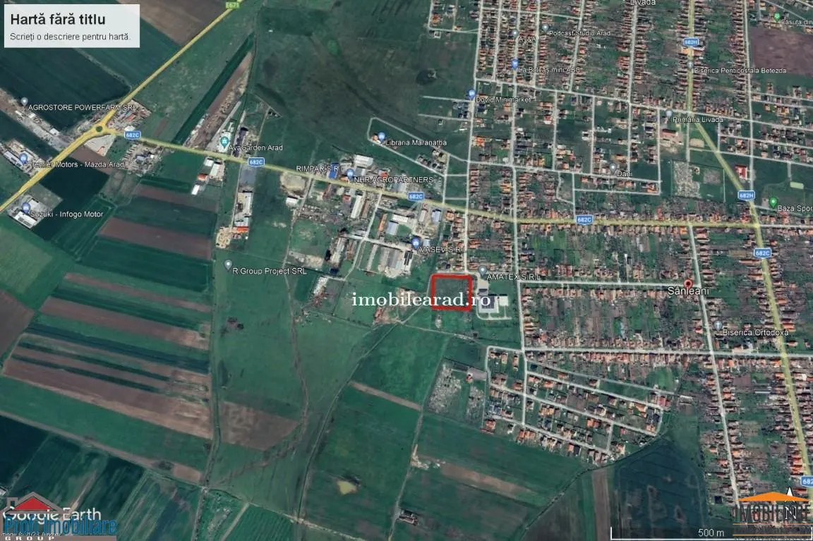 Teren intravilan 10.000mp cu utilitati, imprejmuit, Loc. Sanleani intre case, pretabil pentru cartier de blocuri - foto 3