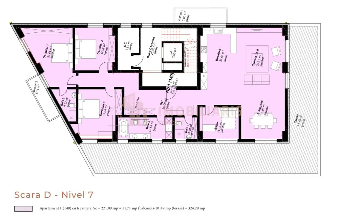 Apartamente 1, 2, 3, 4, 6 camere zona Centrala, Unirii - foto 13