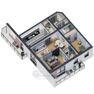 Apartament 3 camere, 81.47 mp – design premium | 2 băi, 2 balcoane  | 0% comision - Iasi