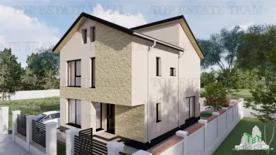 Vila  moderna, individuala cu 4 camere , 3 bai , Living , terasa acoperita, incalzilre in pardoseala, 2 locuri de parcare, Prel Ghencea, Bragadiru - Bragadiru