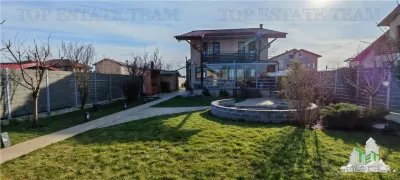 Vila individuala superba, 5 camere, complet utila/mobilata ultramodern,  1000mp teren, cu toate utilitatile, in zona Domnesti, posibilitate rate 2 ani - foto 19