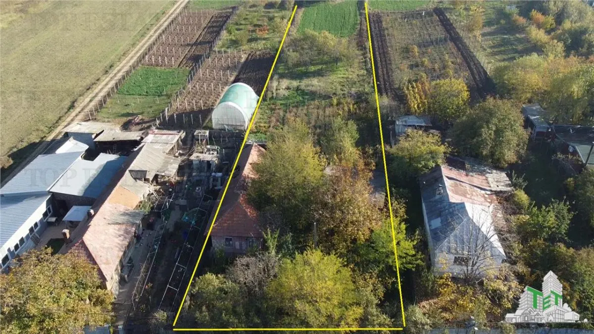 Oportunitate de investitie: Teren intravilan 1008mp cu casa +  teren extravilan 3100mp in spate, rezidential/comercial, - foto 2