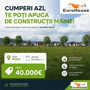 Teren Micesti / CUMPERI AZI , CONSTRUIESTI DE MAINE - Alba Iulia