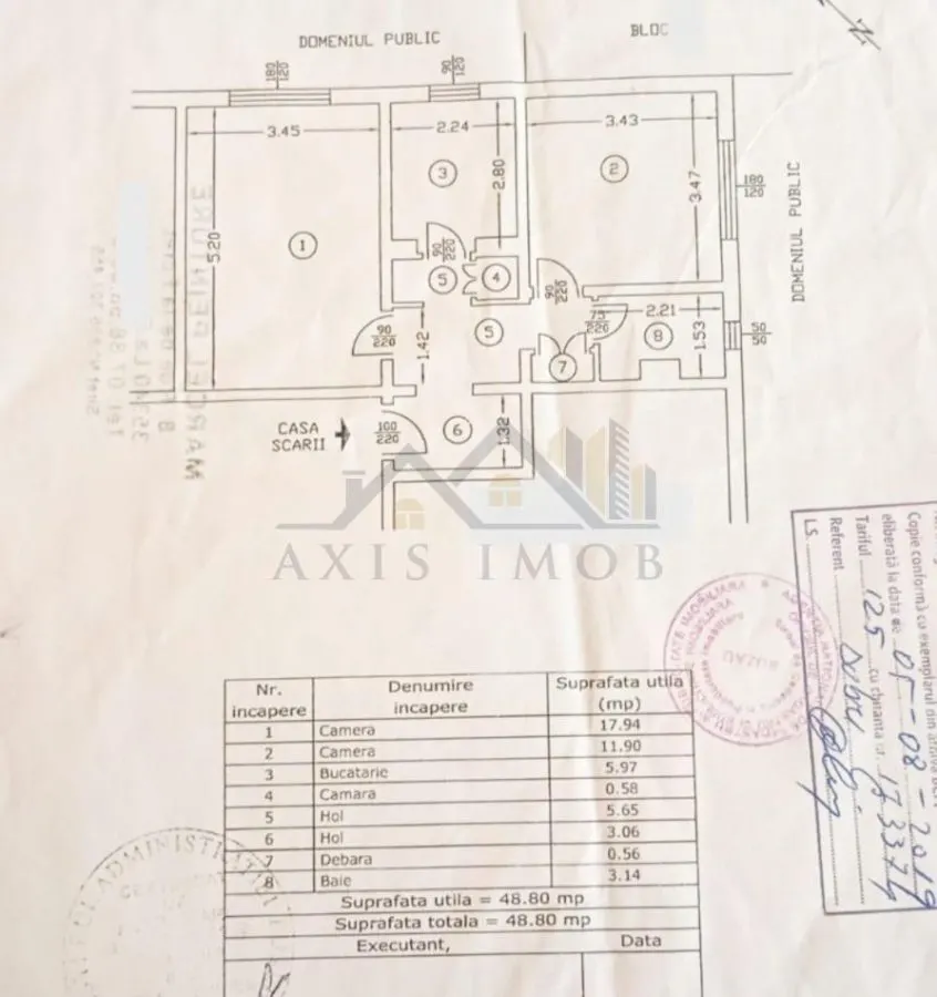 Exclusivitate !!! Apartament 2 camere conf  1 dec zona Micro 5 - foto 11