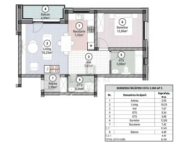 APARTAMENTE NOI PREMIUM  INCALZIRE IN PARDOSEALA  LOC PARCARE INCLUS - foto 21