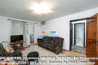 2 camere Drumul Taberei - Bd Timisoara 52 - 10 min metrou - foto 2