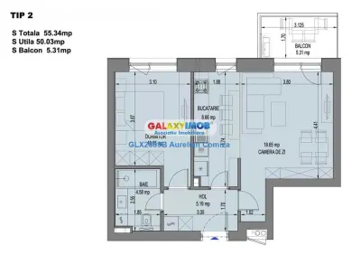 Apartament 2 camere nemobilat Nusco City/prima inchiriere - Bucuresti