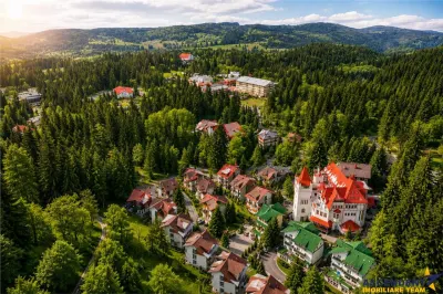 In ambientul statiunii Poiana Brasov, etaj1, 2bai, terase la 360 grade, parcare asigurata - Brasov