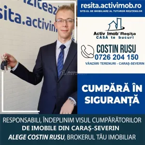 Resita, Teren Drept Intravilan, Langa Prau si Drum, Parcelabil, 4500 Mp., 15 Euro/Mp., Renk - foto 8