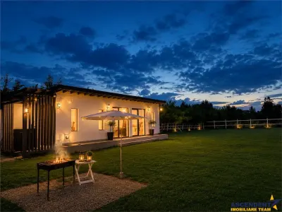 Teren 1.640 mp cu cabana moderna, foisor, gratar, atmosfera de vacanta, Rasnov, Brasov - Brasov