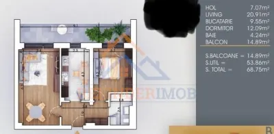 Vanzare 2 camere Pallady 69mp - Bucuresti