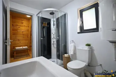 Eleganta,echipata casa A Frame,1.200 mp teren,deschidere Piatra Craiului,Moieciu, Brasov - foto 9