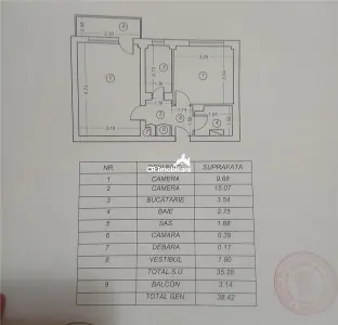 Apartament 2 camere decomandat Salajan - Bucuresti