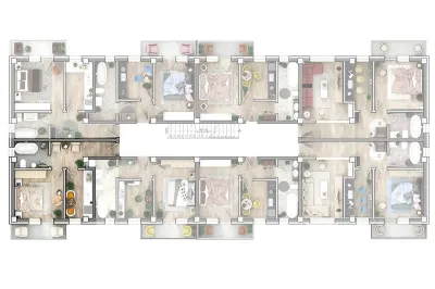 C3 Apartament 1 camera D 35 mp   ASTORIA Lunca Cetatuii 2027 - foto 5
