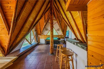 Resedinta versatila, 7 incaperi, camin elegant, terase, lot 800 mp, locuire/ turism. - foto 16