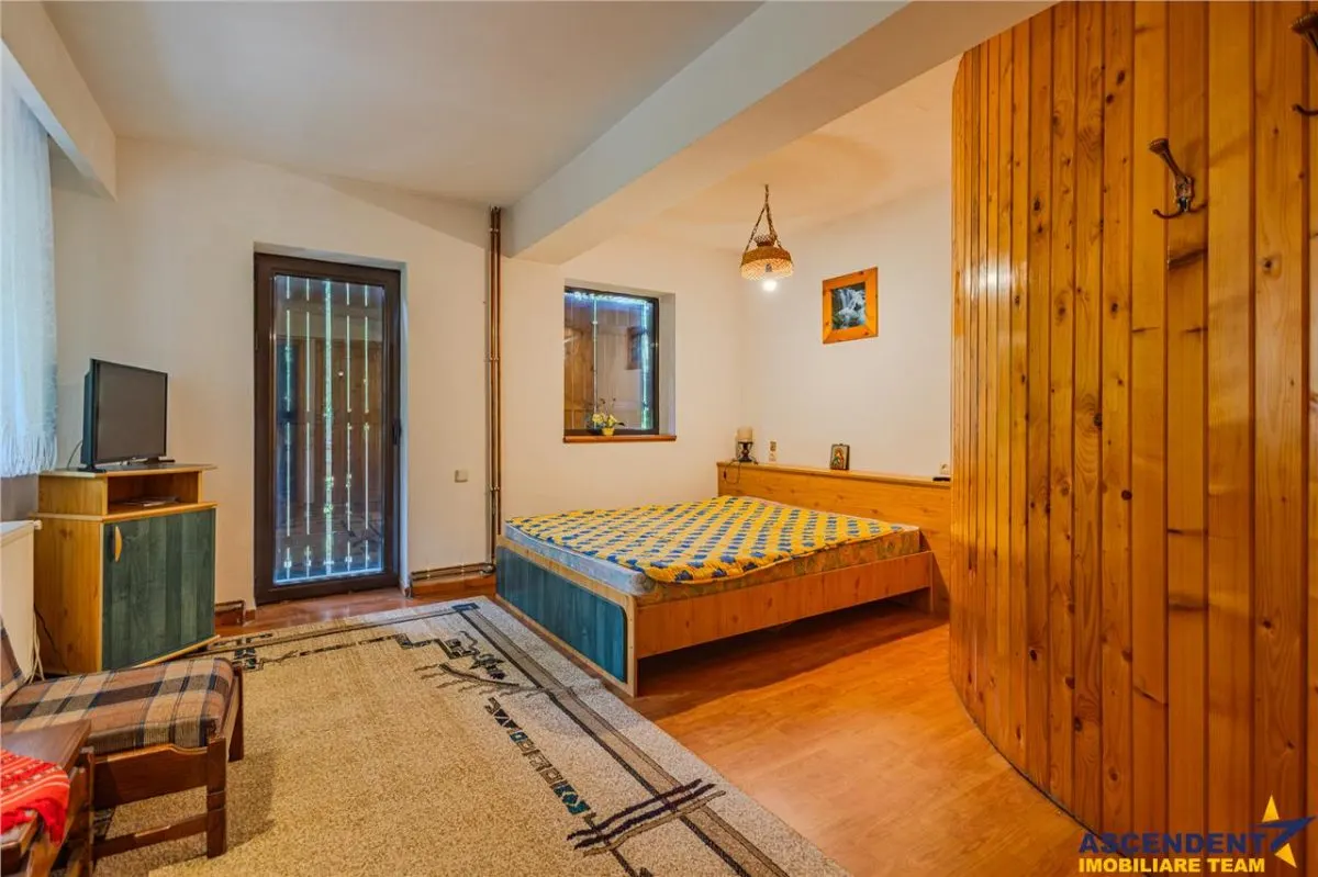 Resedinta versatila, 7 incaperi, camin elegant, terase, lot 800 mp, locuire/ turism. - foto 10