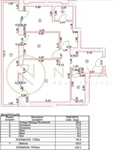 Apartament de 3 camere in zona Iancu Nicolae Cortina 126 cu parcare - foto 12