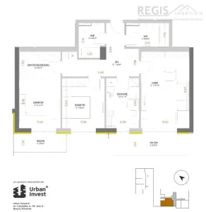 Apartament 3 camere de închiriat | Urban Plaza Brașov | loc de parcare | 2 balcoane - foto 14