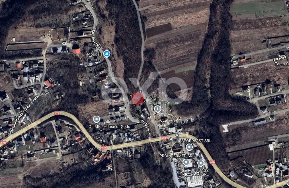 Teren de vânzare Smeura – 1018 mp într-o zonă liniștită și aerisită - foto 1
