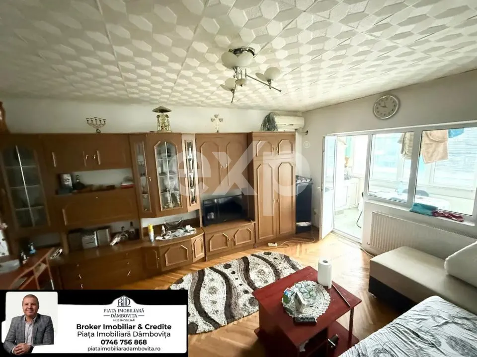 Apartament 2 Camere Decomandat, 54 mp, Ultracentral Târgoviște – Etaj 3, Mobilat - foto 1