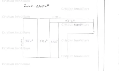 Teren intravilan de constructii 2905 mp, 10 euro/mp, la 19Km de Braila - Silistraru