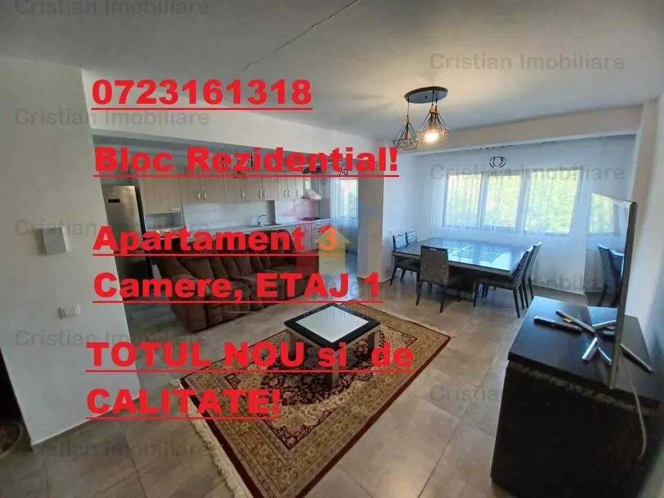 3 camere TOTUL NOU, Mobilat si Utilat complet - foto 1