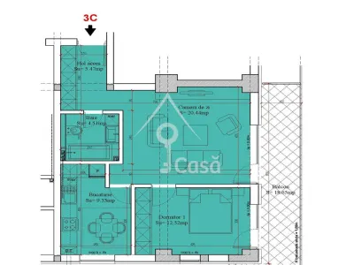 Apartament Central 2 Camere. Priveliste Deosebita - foto 5