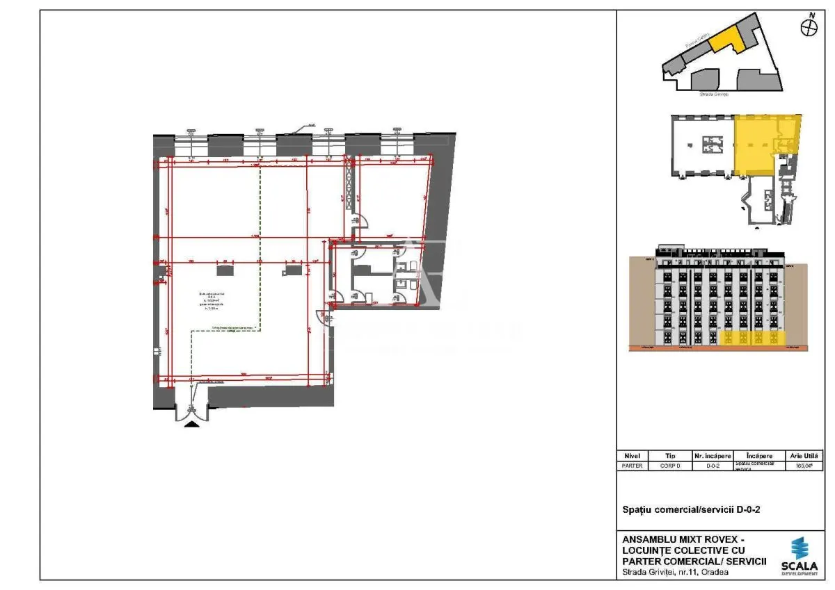 Antony Estate | Spatiu comercial central in ansamblul Scala Cetate - D-0-2 - Oradea - foto 1