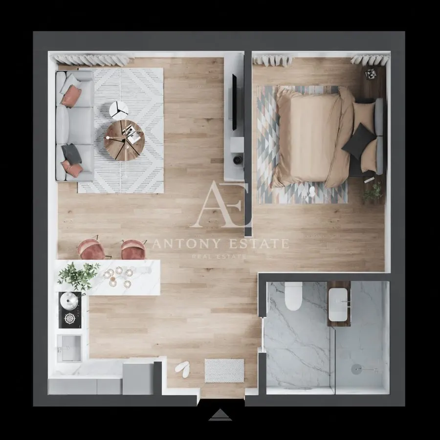 Antony Estate | Apartament de vanzare, 2 camere - Prima Onestilor P6 - Oradea - foto 12