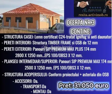Case din lemn 115 Mp. in tot Jud. Timis - foto 4