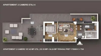 Apartamente noi de 2 si 3 camere zona Sisesti - foto 10