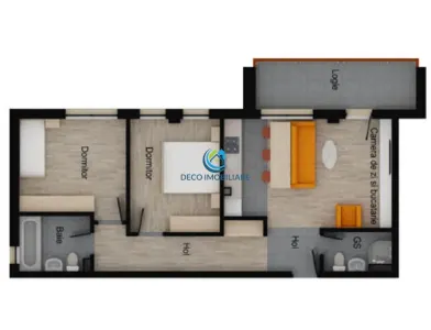 Apartament 3 camere cu terasa, bloc nou, Floresti, Muzeul Apei - foto 2
