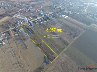 Teren 6.057 mp in Radulesti cu deschidere 30 metri la asfalt - foto 3