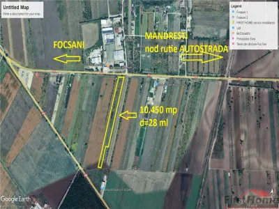 Teren 10.450 mp, D=28 ml, langa AUTOSTRADA A7 - foto 2