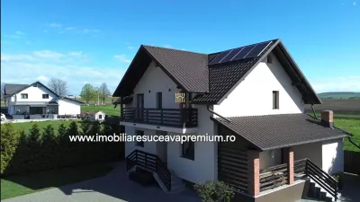 Casă Modernă de Vânzare în Mitocu Dragomirnei, Suceava | 144 mp Utili | Teren 1.000 mp | 3 Dormitoare | Șemineu | Mobilată | 220.000 euro | - Mitocu Dragomirnei
