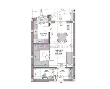 Garsoniera PREMIUM 37.44 mp | incalzire pardoseala | la alb (Clb) - foto 7