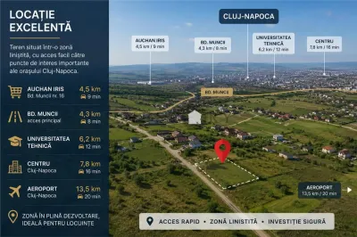 Teren intravilan 2.000 mp | 2 CF-uri | PUZ | Str. Mark Twain, Cluj-Napoca - foto 10