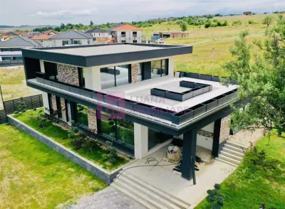 Vila individuala de lux | mobilata | NOUA | teren 1190 mp | piscina si garaj - foto 4