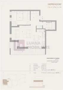 Apartament 2 camere | balcon | Turnisor | lift | INTABULAT | boxa C1 - foto 7