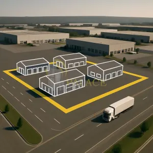 Teren industrial 4580 mp cu platforma betonata, Letcani, acces direct E85 - Iasi