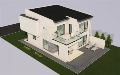 Vila de vanzare Valea Ursului , proiect nou, 4 camere  teren 650 mp - foto 2