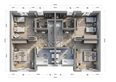 CALEA URSENI, DUPLEX, 4 CAMERE, 2 BAI, DRESSING, TERASA ACOPERITA - foto 3