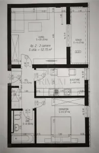 Braytim - 2 Camere - Parter inalt - Boxa + Loc de parcare - Decomandat - Bucatarie inchisa - foto 8