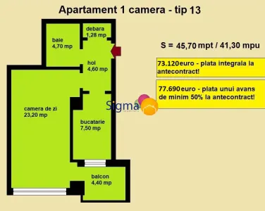 Nicolina, Luxury Edition, apartamente noiTip 13 - foto 3
